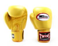 Twins special  Boxing Gloves BGVL-3 (16 oz.) Yellow gold Sparring MMA K1 นวมซ้อมชก ทวินส์ สเปเชี่ยล สีเหลืองทอง หนังแท้ 100%