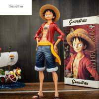 ของเล่นหุ่นอนิเมะลูฟฟี่ตุ๊กตาโมเดลรูปลิงฟิกเกอร์ลูฟี่ D Monkey D Luffy Grandista