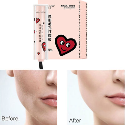 Invisible Pore Primer Stick Pore Eraser Waterproof Face Primer Makeup Base Oil-Control Smooth Fine Lines Isolation Makeup Primer ~