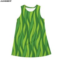 Jumeast ผู้หญิง3D ชุดขนาดใหญ่ชายหญิงเสื้อ Streetwear Willow Leaf Art ฤดูร้อนแขนกุดชุด Suspender Nightdress