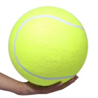 ลูกเทนนิสขนาดใหญ่จัมโบ้ลายเซ็นของเล่นสัตว์เลี้ยงลูกเทนนิสยักษ์24ซม