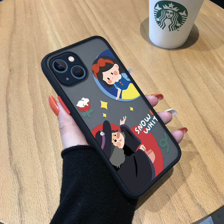 ggk-เคสโทรศัพท์เคสสำหรับ-apple-iphone-15-plus-15-pro-น่ารักการ์ตูนเจ้าหญิงและแม่มดน่ารักมีน้ำค้างแข็งโปร่งใสขอบนิ่มสำหรับเด็กผู้หญิงเคสป้องกันกล้องคลุมทั้งหมดกันกระแทกสำหรับเด็กผู้หญิง