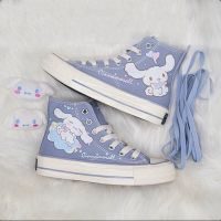 COD SDGREYRTYT 2022 New Style Cinnamon Rabbit Sky Blue 1970s All-Match High-Top Canvas Shoes Female St