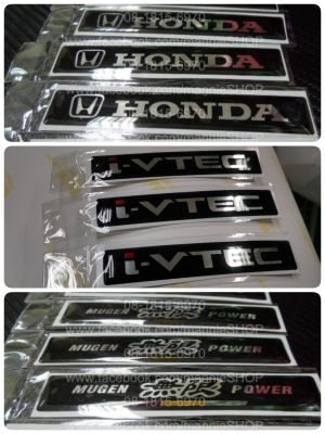 สติ๊กเกอร์ เส้นดำ เทเรซิ่นนูน อย่างดี คำว่า HONDA หรือ MUGEN POWER หรือ i-VTEC ติดรถ แต่งรถ ฮอนด้า sticker ติดก้านล้อแม๊ค ติดขอบประตู ติดกันสาด