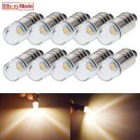 [ANYA Auto Parts] 10x E10 3V 6V 12V Warm White Minature 2835 LED MES อัพเกรดหลอดไฟเปลี่ยนสำหรับไฟฉายไฟฉายไฟหน้ามอเตอร์จักรยาน