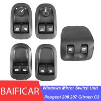 Baificar Brand New Mirror Window Power Control Switch Unit Lifter Button 6554WA 6554WQ For Peugeot 206 207 Citroen C2