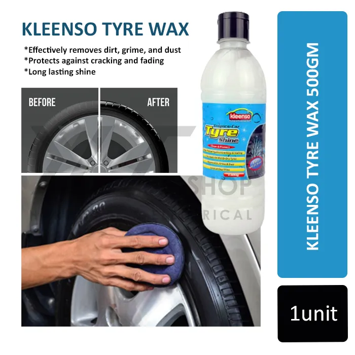 Kleenso Tyre Wax 500gm / Tyre Polish / Tyre Shine / Wax Tayar Lazada