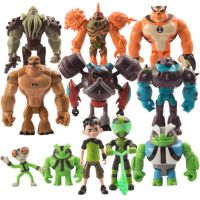 6pcs/9pcs/11pcs Ben 10 Omnitrix Toy Grey Matter Heatblast Humongousaur Rath 12cm PVC Action Figures Kids Toys for Children Gifts