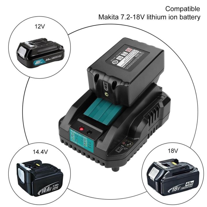 อะไหล่-makita-ที่ชาร์จ14-4v-18v-3a-เครื่องชาร์จแบตเตอรี่4a