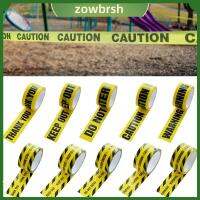 ZOWBRSH ตัวละครสีดำ เทปเตือนความจำ 4.8เซนติเมตร 25เมตร เทปสีเหลืองติดผนัง เทประบุอันตราย เครื่องมือเครื่องมือช่าง ของตกแต่งงานปาร์ตี้ เทปกาวสัญญาณเตือน สากลสากลสากล