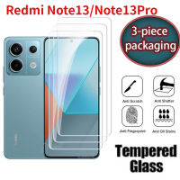 บรรจุภัณฑ์ Xiaomi Redmi ปกป้องหน้าจอสำหรับ9D Note 13 Pro 13Pro Note13 Note13pro 5กรัม2023ฟิล์ม HD กระจกนิรภัยใสคลุมทั้งหมดแก้วป้องกันความแข็ง9H ป้องกันรอยขีดข่วน