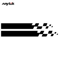 ANYTEK สติกเกอติดรถสติ๊กเกอร์ติดฝากระโปรงรถมีกาวในตัวที่ถอดออกได้ง่ายสติ๊กเกอร์ลายสก๊อตสไตล์สากลดัดแปลงอุปกรณ์เสริมสี: สีดำ