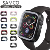 ♤✷ SAMCO ซิลิโคนสำหรับ iWatch 5 case 44mm 40mm iWatch case 42mm/38mm Bumper Protector Apple watch series 3 4 2 อุปกรณ์เสริม 44