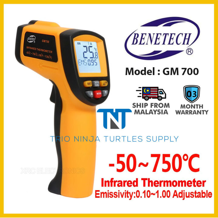 Digital Infrared Non-Contact Laser Thermometer Hygrometer Imager