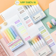 Bút highlight pastel dạ quang ghi nhớ dòng cute đánh dấu nhiều màu