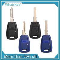 [A Car Home] WhatsKey สำหรับ Fiat Key Shell สีฟ้า/สีดำสำหรับ Fiat Punto Doblo Bravo SIP22/GT15R Blade เปลี่ยน Transponder Key Case