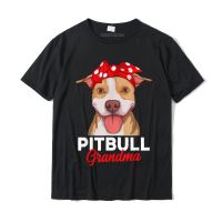 tshirtเสื้อยืดคอกลมฤดูร้อนเสื้อยืด ผ้าฝ้าย พิมพ์ลาย Pitbull Grandma Pittie Dog Mom สไตล์คลาสสิก สําหรับผู้ชาย 2023Sto4XL  ASMA