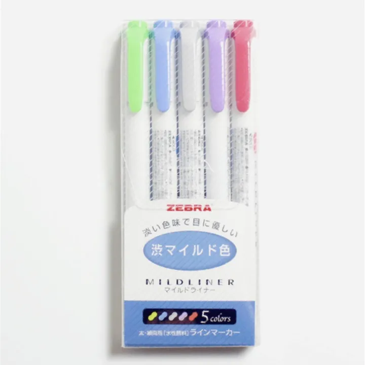 ZEBRA Mildliner Highlighter Set x 5 Lazada PH