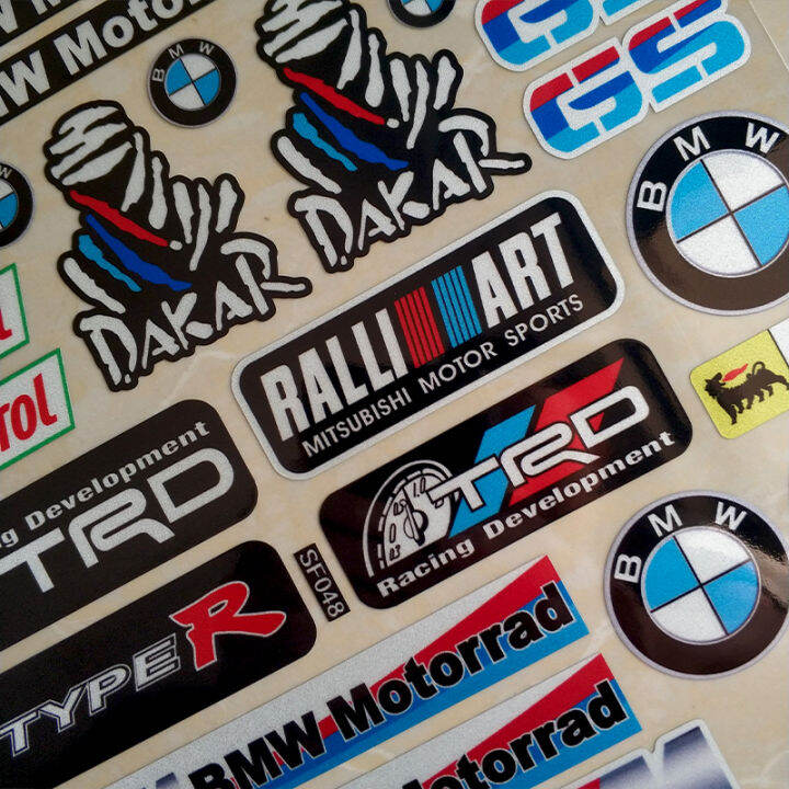 สติ๊กเกอร์กันน้ำแบบลอกแปะสะท้อนแสง-stiker-motor-bmw