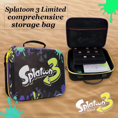 กระเป๋าเก็บเกมคอนโซล อุปกรณ์เสริม สําหรับ Nintendo Switch Splatoon 3 V1 V2 OLED