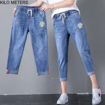 Three fourth jeans 2024 for ladies online