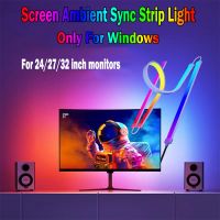 【LZ】✕▪  Inteligente Ambiente LED Strip Light Iluminação de TV Display PC Sync LED Strip Light RGB Dream Color DIY Party Game Atmosfera do feriado Ramadan Decor Lamp