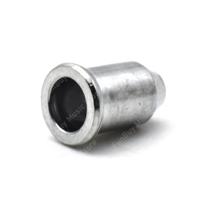 ‘【；】 60Pcs Electric Bass Guitar String Mounting Ferrules Bushing Eelectric Guitar Accessories Black/Chrome/ Metal