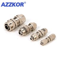 Air Copper Plated Nickel Quick twist Straight Fitting 6/8/10/12mm Thread BSP Quick Connector For Hose Tube Pneumatic Connectors