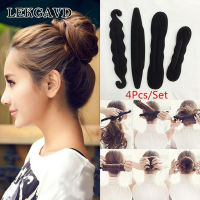 【CW】14Pcs Set Women Magic Foam Sponges Styling Hair Clip Device Donut Quick Messy Bun Updo Hairs Clips Tools id Hair Accessories