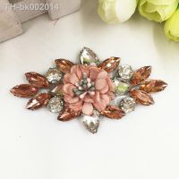 ❇☬☒ Multi Crystal flower beaded appliques patches for clothing DIY iron on rhinestone patches Embroidery parches bordados para ropa