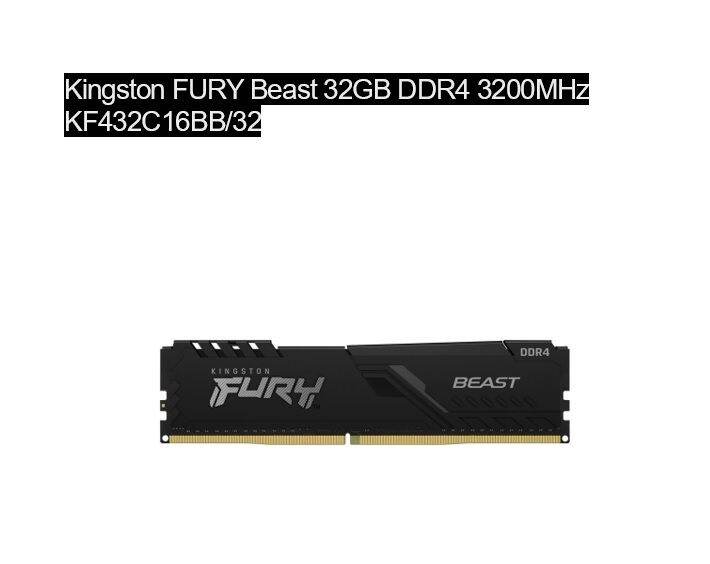 RAM DDR4 32GB3200 Kingston FURYBEAST (KF432C16BB/32) (LIFETIME