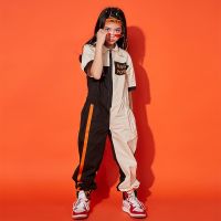 [COD] Childrens hip-hop suit girls jumpsuit trendy childrens modern dance performance clothes handsome