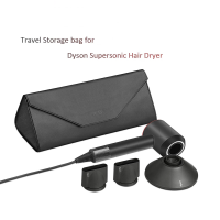 Travel Storage Bag for Supersonic Hair Dryer,Magnetic Flip PU Leather Dustproof Protection Organizer Gift Case