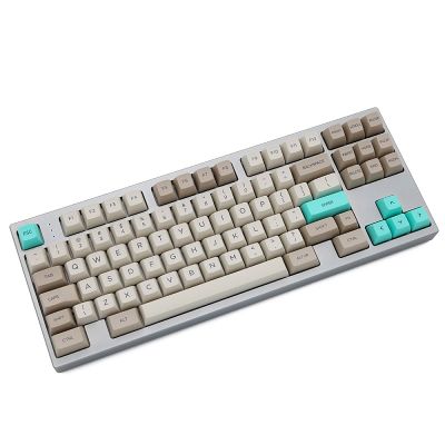SA profile Dye Sub Keycap Set PBT plastic retro beige for mechanical keyboard beige grey cyan gh60 xd64 xd84 xd96 87 104 Basic Keyboards