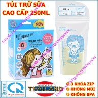 (Mẫu mới 2019) Combo 100 túi trữ sữa mẹ không có BPA 250ml SUNMUM (Made in Thailand) (Tốt và rẻ so với Unimom, Mother-K, GB Baby, Kichilachi, Spectra, Medela, Lansinoh, Natur, Pur, Honey care) thumbnail