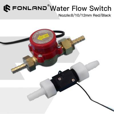 FONLAND 8/10/12mm Nozzle Water Flow Sensor Switch Meter G1/2"Pressure Controller Automatic Circulation Pump Thread Connector