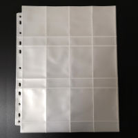 20 50 100 pageslot 12 pocket soft Photo card page for 52*72mm post cards currency collection board game Card pages