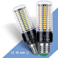 หลอดไฟ LED E27 หลอดไฟ E14 หลอดไฟข้าวโพด led 220V 3.5W 5W 7W 9W 12W 15W 20W Lampada 110V SMD5736 ไฟประหยัดพลังงานสำหรับบ้านไม่มีการสั่นไหว-Linqiaoe