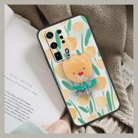 Kickstand armor case Phone Case For Huawei P40 Pro+/P40 Pro Plus Cute Shockproof protective Original cartoon Soft Case