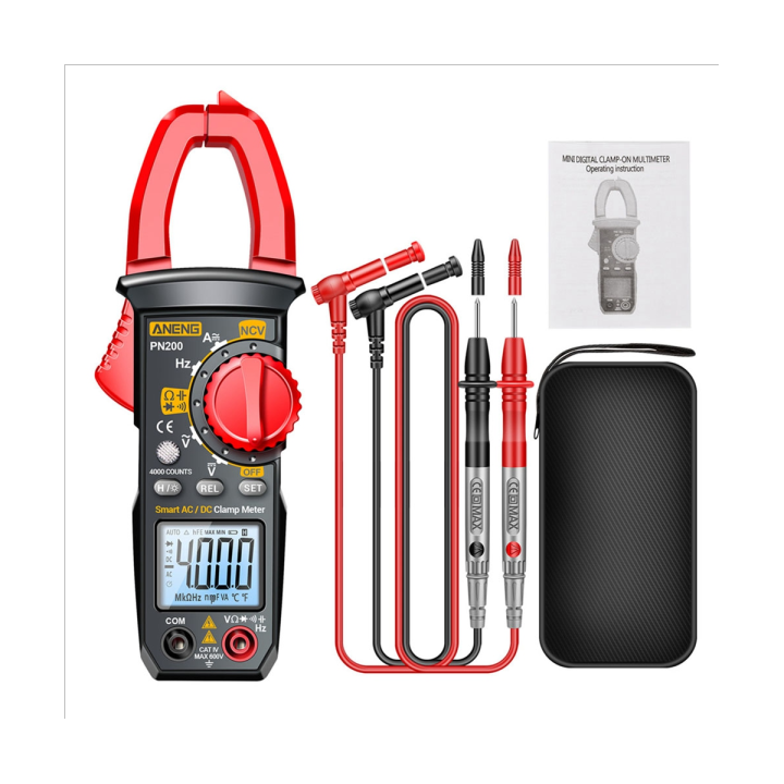ANENG PN200 Digital Clamp Meter DC/AC 600A Current 4000 Counts