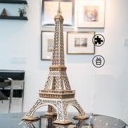 Đồ chơi lắp ráp gỗ 3D Mô hình Eiffel Tower Robotime TG501