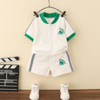 Boys Summer Suit 2022 New Western Style Childrens Cool Handsome Baby Summer Short Sleeve Fried Street Boys Clothes