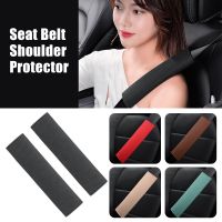 ✼ 2pcs Upgraded Car Accessories Seat Belt Suede Safety Belt Cover Comfort Breathable Shoulder Protection Padding Pad Auto Interior