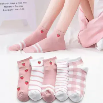 Iconic Socks Pink Cactus Women Ankle Length Socks