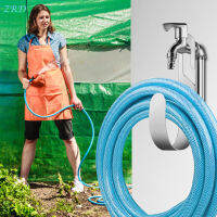 WaterWheel Stainless Steel Garden Hose Storage Hook Punch-free Heavy Duty Water Hose Holder For Outdoor