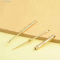 ✿✎◘ Portable Multifunctional Ear Spoon Toothpick Combination Pure Brass Toothpick Ear Spoon Stronger Than Dental Floss Tool