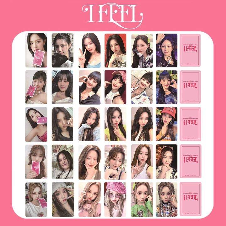 Kpop (G)I-DLE New Album I Feel K4 Special Card Postcard Member Personal