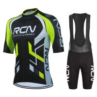 2023 Rcn Team Short Sleeve Cycling Jersey Set Breathable Mtb Maillot Ciclismo Outdoor Sports Bib Pant Summer Cycling Clothing