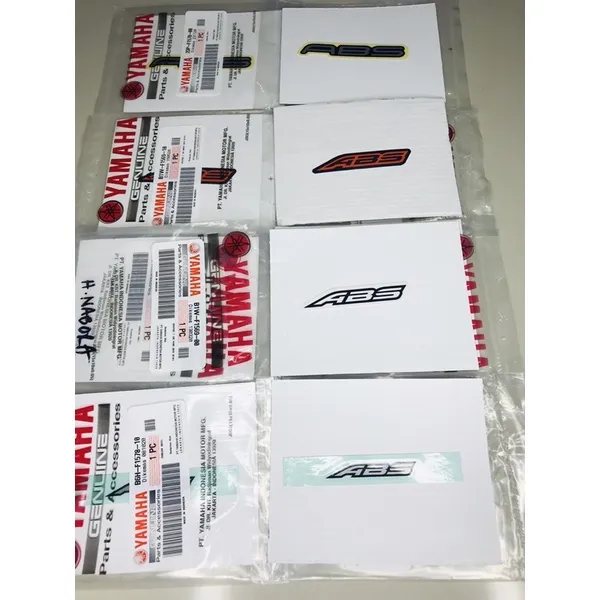 ABS STICKER FOR FRONT FENDER AEROX V1 ORIGINAL YAMAHA GENUINE STICKER ...