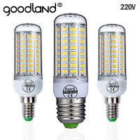 [Super bright bulb] E27หลอดไฟ LED E14หลอดไฟ SMD5730 220โวลต์ข้าวโพด24 36 48 56 69 72LEDs โคมระย้าแสงเทียนสำหรับบ้าน Ampoule